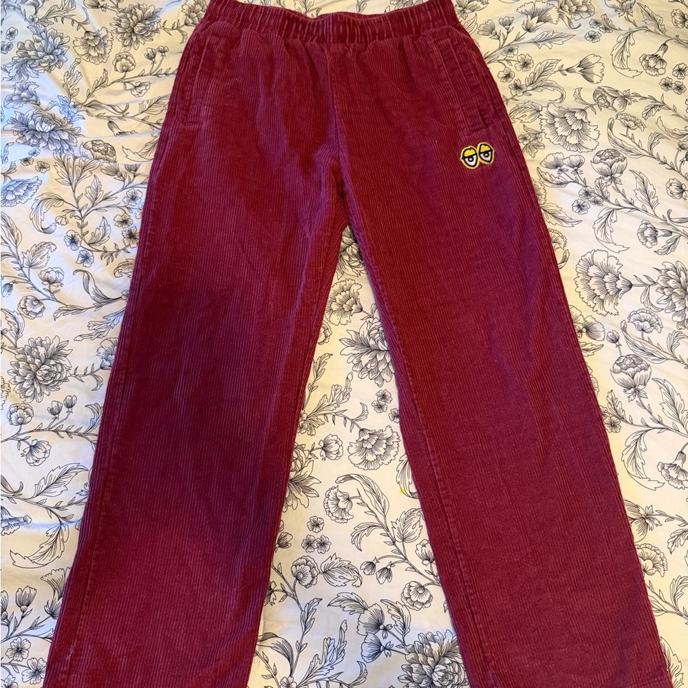 Krooked corduroy skater elastic pants